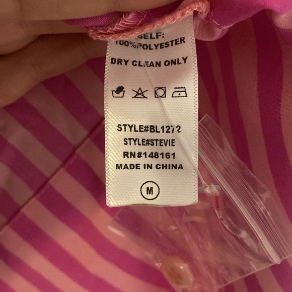 NWT Buddy Love Stevie Mini Shirt Dress - Bubble Gum Pink - Medium - Picture 9 of 9